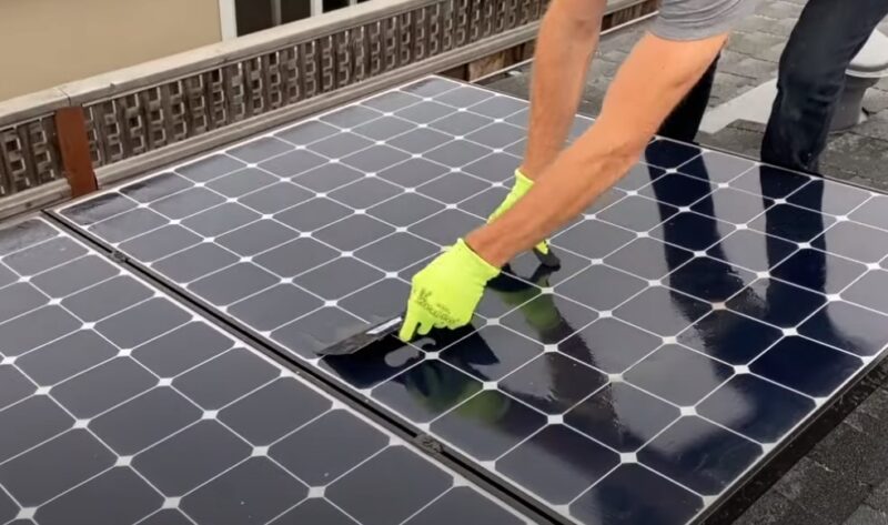 How to Clean Solar Panels stains